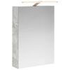 vidaXL Dulap cu oglindă pentru baie Gri din beton 50 x 14,5 x 70 cm