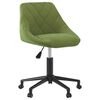 vidaXL Scaun de birou pivotant, verde deschis, catifea