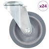 vidaXL Roți pivotante cu gaură pentru șurub, 24 buc., 100 mm