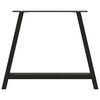 vidaXL Picioare de masă &icirc;n formă de A, 2 buc., negru, 90x(72-73) cm, oțel