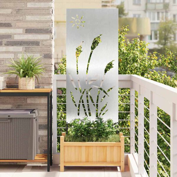 vidaXL Ecran de intimitate pentru grădină Argintiu 50 x 140 cm