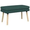 vidaXL Bancă cu două straturi Verde &icirc;nchis 80 x 40 x 47 cm Țesătură