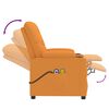 vidaXL Fotoliu de masaj electric, galben închis, material textil