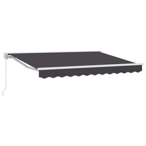 vidaXL Cortina Retractabilă Antracit 250 x 200 cm Aluminiu și țesătură