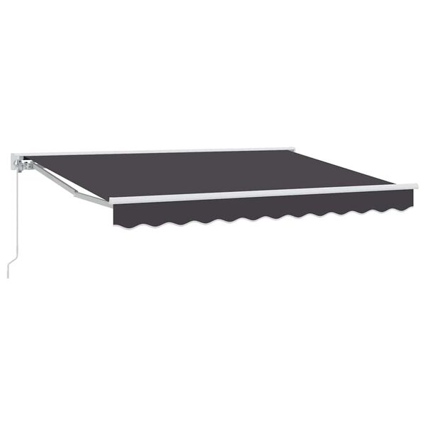 vidaXL Cortina Retractabilă Manual Antracit 250x200 cm țesătură