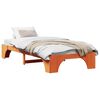 vidaXL Cadru de pat Maroniu cerat 90 x 190 cm Lemn de pin masiv