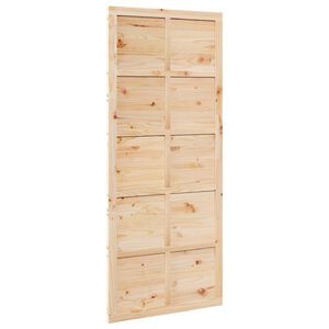 vidaXL Ușă hambar natural 90 x 2,5 x 208 cm Lemn masiv de pin