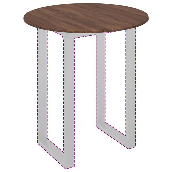 vidaXL Placă de masă Stejar brun 80 x 80 x 1,5 cm Lemn compozit