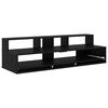 vidaXL Birou de studio Stejar Negru 152 x 42,5 x 36 cm Lemn prelucrat