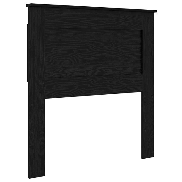 vidaXL Tăblie cap cu headboard Stejar Negru 80 cm Lemn compozit