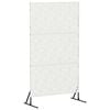 vidaXL Ecran de intimitate 100 x 50 x 180 cm Oțel Alb
