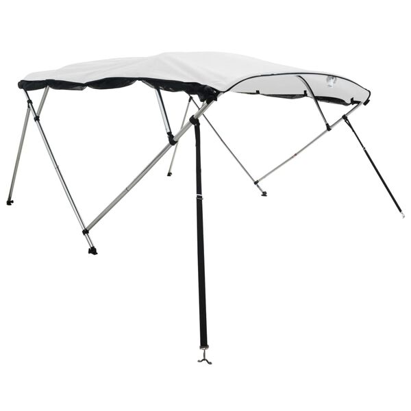 vidaXL Parasolar Bimini 4 arcuri pereți laterali, 243x(200-213)x137 cm
