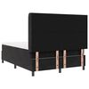 vidaXL Pat cu arcuri cu headboard Negru 160 x 200 cm Catifea