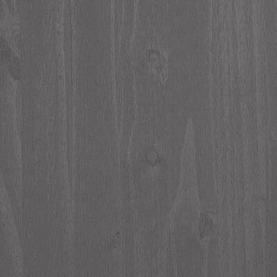 vidaXL Birou „HAMAR”, gri deschis, 110x40x75 cm, lemn masiv de pin