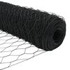 vidaXL Gard hexagonal Gri 0,6 x 50 m PVC