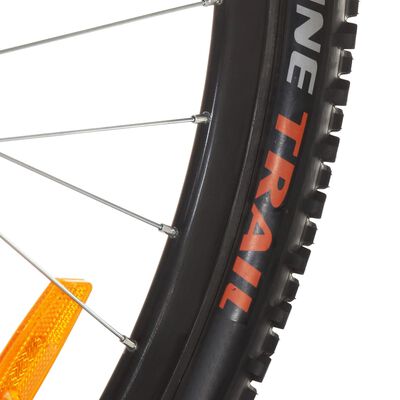 vidaXL Bicicletă montană 21 viteze, roată 29 inci, negru, cadru 53 cm