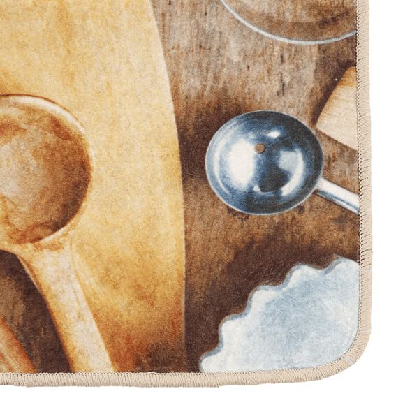 vidaXL Covor bucătărie, multicolor, 60x180 cm, lavabil, anti-alunecare