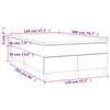vidaXL Pat box spring cu saltea, gri, 120x200 cm, piele ecologică