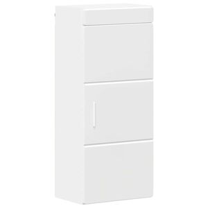 vidaXL Dulap de perete pentru baie TULUM Alb 37 x 24,5 x 86 cm