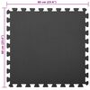 vidaXL Saltele de exerciții puzzle 12 pcs Negru 4,32 ㎡ Spumă EVA
