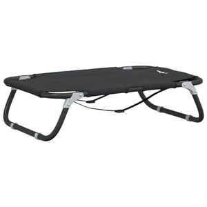 vidaXL Pat pentru c&acirc;ini 105 x 65 x 18 cm Oțel Gri deschis