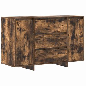vidaXL Bufet cu sertar Stejar fumuriu 120 x 41 x 75 cm Lemn compozit