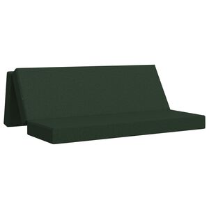 vidaXL Canapea Pat Pliabilă 180 x 67 x 45 cm Verde &icirc;nchis