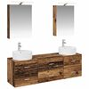 vidaXL Set de mobilier pentru baie 5 pcs Lemn vechi