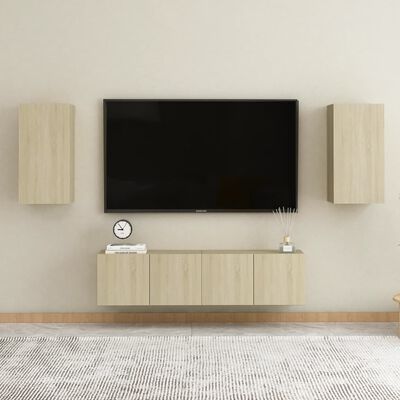 vidaXL Comodă TV, stejar Sonoma, 30,5x30x60 cm, PAL