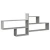 vidaXL Raft de perete, gri beton, 167,5x18x68 cm, lemn prelucrat