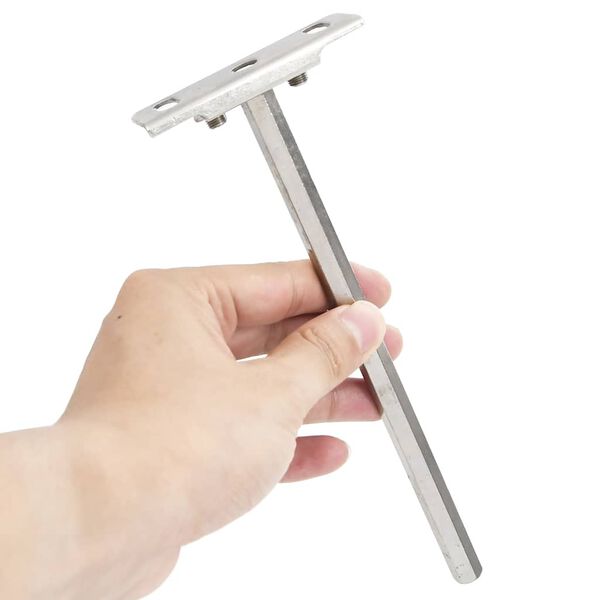 vidaXL Suporturi pentru rafturi plutitoare 12buc Oțel carbon invizibil