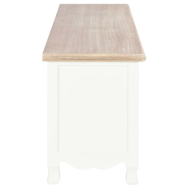 vidaXL Comodă TV, alb, 120 x 30 x 40 cm, lemn