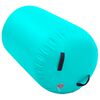 vidaXL Rulou de gimnastică gonflabil cu pompă, verde, 100 x 60 cm, PVC