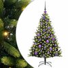 vidaXL Pom de Crăciun Artificial cu Ramuri Hinge, 150 LED-uri Verde