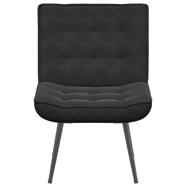 vidaXL Scaun de relaxare negru 64x74x84 cm catifea