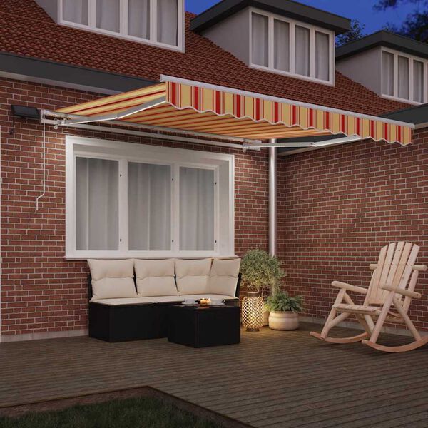 vidaXL Cortina Retractabilă cu Manual 350 x 250 cm țesătură