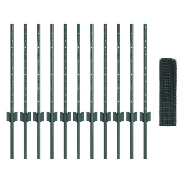 vidaXL Gard cu St&acirc;lp Verde 0,6 x 25 m Oțel și PVC