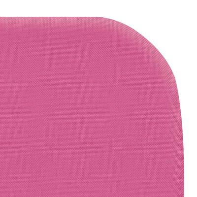 vidaXL Șezlonguri pliabile, 2 buc., roz, oțel & material textil
