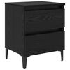 vidaXL Dulap de noapte Stejar Negru 40 x 35 x 50 cm Lemn prelucrat