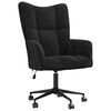 vidaXL Scaun de relaxare, negru, catifea