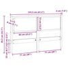 vidaXL Tăblie cap Altele Maro 150 cm Lemn masiv de pin