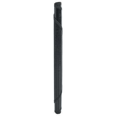 vidaXL Covor rotund, negru, 60 cm, bambus