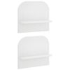 vidaXL Raft de perete 2 buc. Alb 41 x 13.5 x 37.5 cm Lemn prelucrat