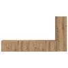 vidaXL Set comodă TV Pe perete 2 pcs Stejar Artizanal Lemn compozit