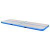 vidaXL Saltea gimnastică gonflabilă cu pompă albastru 500x100x10cm PVC