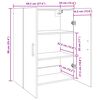 vidaXL Dulap de perete Pe perete Stejar Artizanal 69,5 x 34 x 90 cm