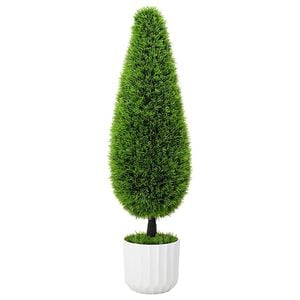 vidaXL Brad de pin artificial Verde 24 x 24 x 90 cm Plastic
