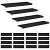 vidaXL Trepte de scară 20 buc. 90 x 25 x 2 cm Negru Lemn de fag masiv