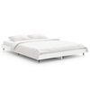 vidaXL Cadru de pat, alb ,135x190 cm, lemn prelucrat