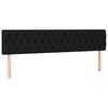 vidaXL Pat box spring cu saltea, negru, 180x200 cm, catifea